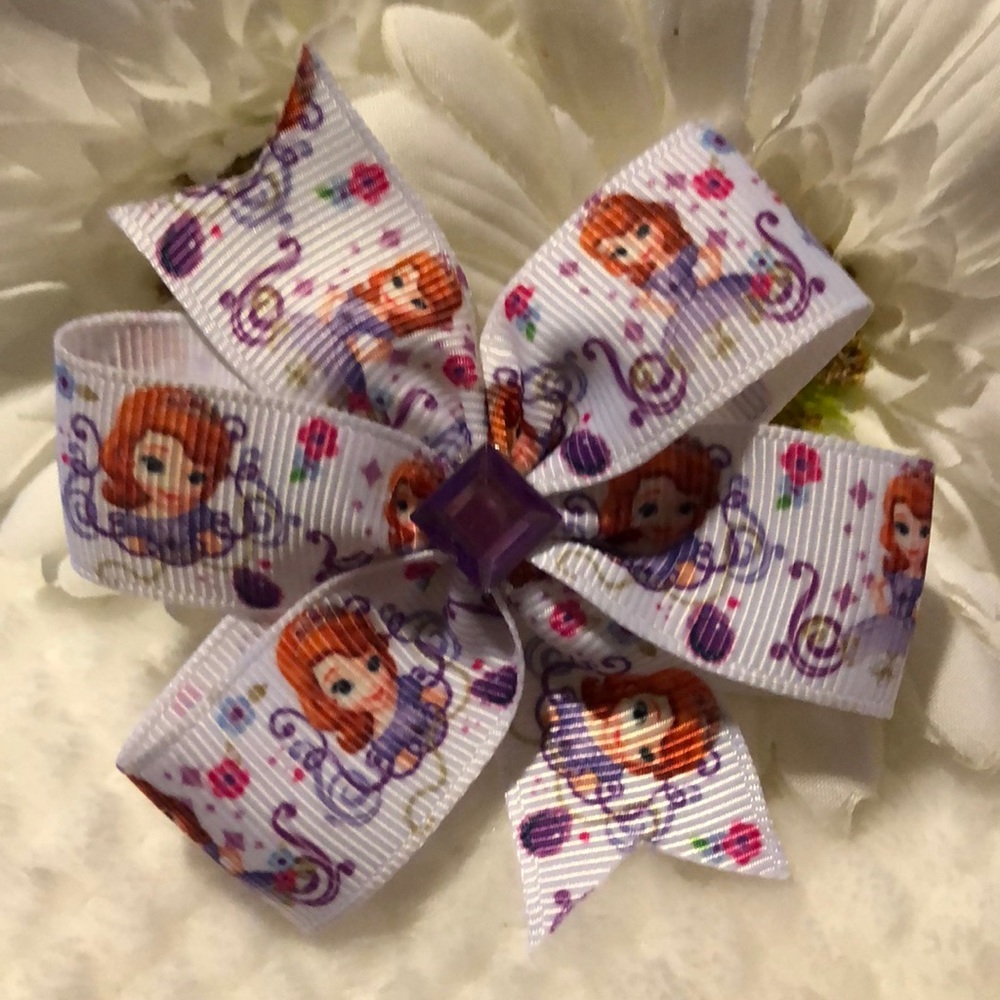 🌸3/$9🌸 Handmade White Purple Princess Sofia